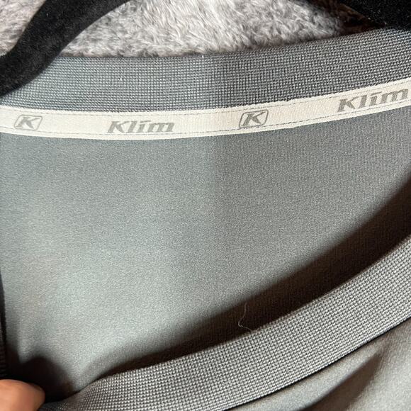 Klim Shirt Mens XL/2XL Gray Performance Crewneck Outdoors Lightweight Wicking - Picture 4 of 10